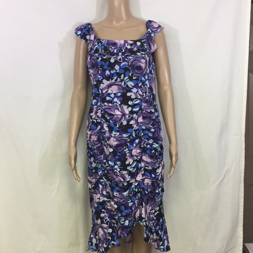 Nanette Lepore Dress 8 Silk Floral Sleeveless